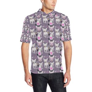 Chihuahua Happy Pattern Men Polo Shirt