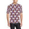 Chihuahua Purple Floral Men Polo Shirt