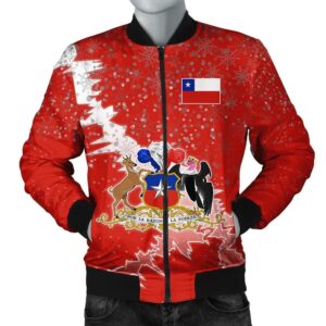 Chile Christmas Coat Of Arms Men Bomber Jacket X Style J78 Bomber Jacket