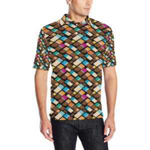 Chocolate Pattern Print Design 02 Men Polo Shirt