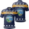 Christmas Alaska Coat Of Arms Polo Shirt JW9