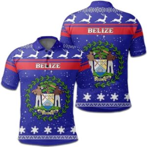 Christmas Belize Coat Of Arms Polo Shirt JW9