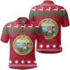 Christmas California Coat Of Arms Polo Shirt JW9