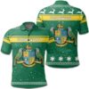 Christmas Dominican Republic Coat Of Arms Polo Shirt JW9