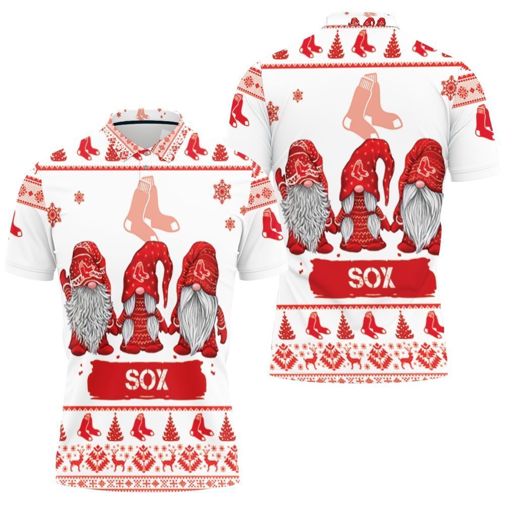 Christmas Gnomes Boston Red Soxugly Sweatshirt Christmas 3D Polo Shirt Christmas Gnomes Boston Red Soxugly Sweatshirt Christmas 3D Polo Shirt