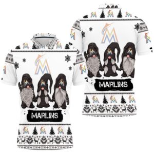 Christmas Gnomes Marlins Ugly Sweatshirt Christmas 3D Polo Shirt