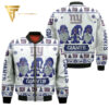 Christmas Gnomes New York Giants Full Printing Bomber Jacket
