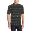 Christmas Light Pattern Print Design 01 Men Polo Shirt