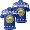 Christmas Nevada Coat Of Arms Polo Shirt JW9