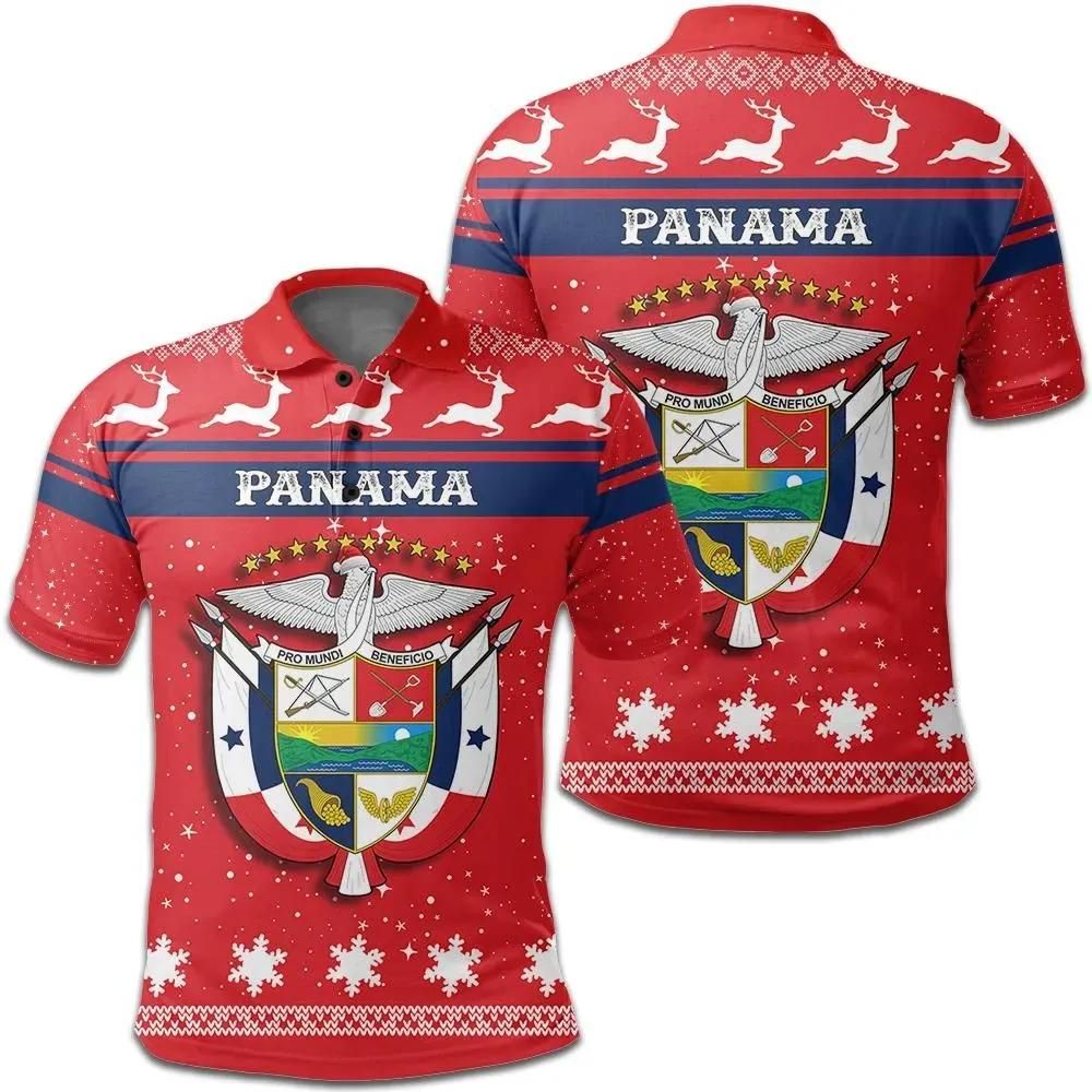 Christmas Panama Coat Of Arms Polo Shirt JW9 Christmas Panama Coat Of Arms Polo Shirt JW9