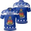 Christmas Quebec Coat Of Arms Polo Shirt JW9