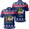 Christmas Queensland Coat Of Arms Polo Shirt JW9