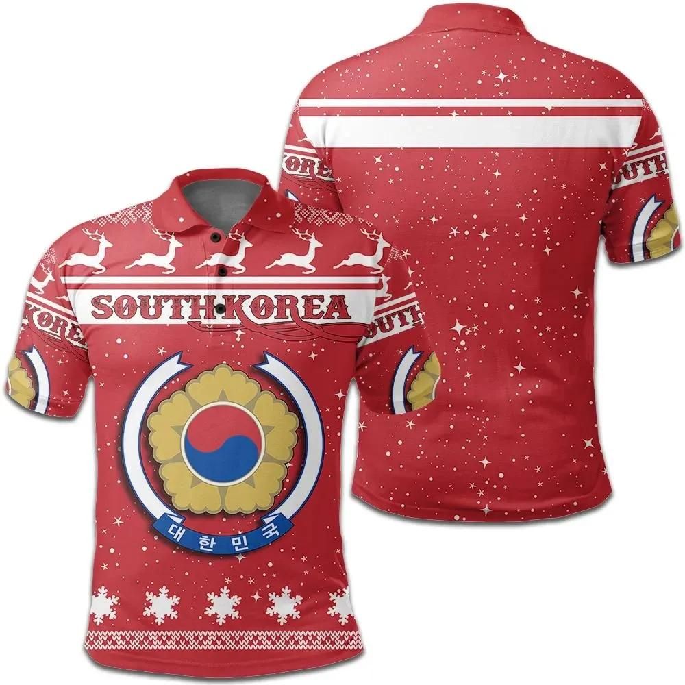 Christmas South Koreatruoc Coat Of Arms Polo Shirt JW9 Christmas South Koreatruoc Coat Of Arms Polo Shirt JW9