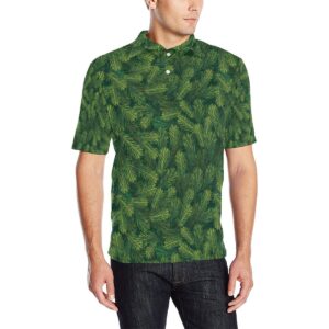 Christmas Tree Pattern Print Design 02 Men Polo Shirt