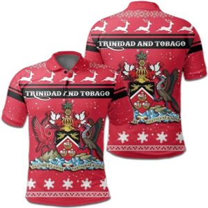 Christmas Trinidad and Tobago Coat Of Arms Polo Shirt JW9