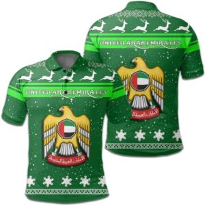 Christmas United Arab Emirates Coat Of Arms Polo Shirt JW9