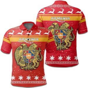 Christmas armenia Coat Of Arms Polo Shirt JW9