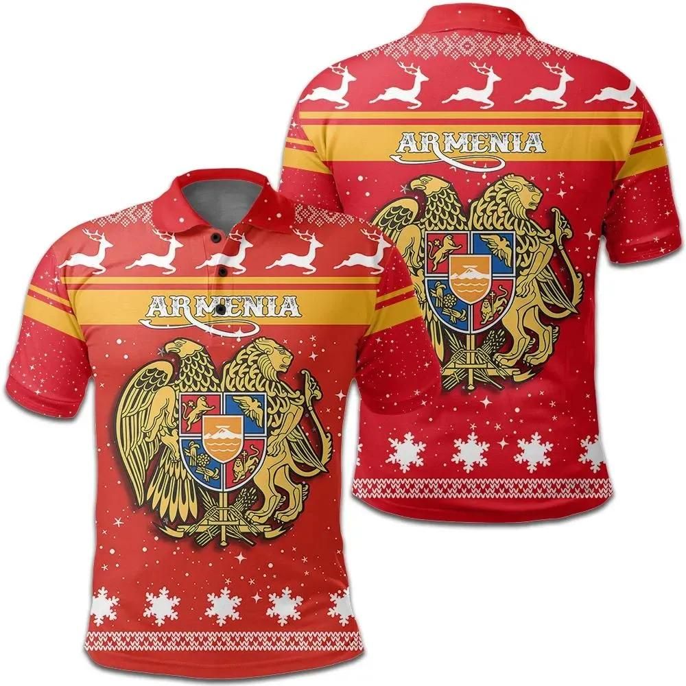 Christmas armenia Coat Of Arms Polo Shirt JW9 Christmas armenia Coat Of Arms Polo Shirt JW9