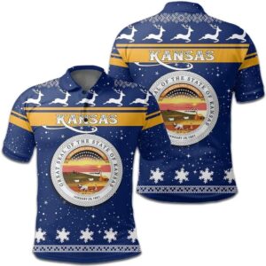 Christmas kansas Coat Of Arms Polo Shirt JW9