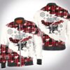 Christmas tartan dinosaur 3D All Over Printed Shirt