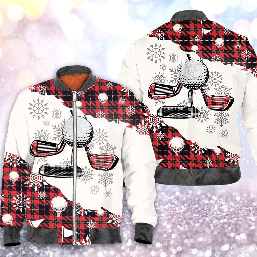 Christmas tartan golf 3D All Over Printed Shirt Christmas tartan golf 3D All Over Printed Shirt