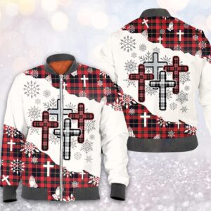 Christmas tartan jesus 3D All Over Printed Shirt