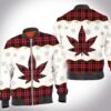 Christmas tartan weed 3D All Over Printed Shirt