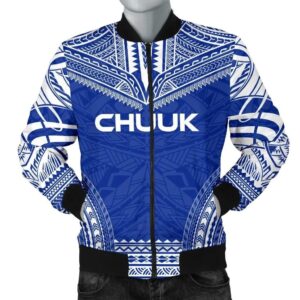 Chuuk Flag Polynesian Chief Men's Bomber Jacket - Bn10 Bomber Jacket
