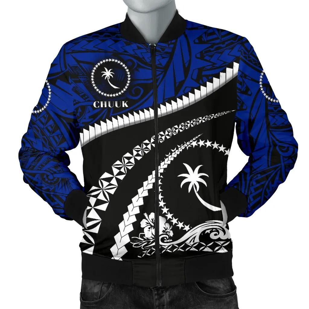 Chuuk Men Bomber Jacket - Road to Hometown K8 Bomber Jacket Chuuk Men Bomber Jacket - Road to Hometown K8 Bomber Jacket