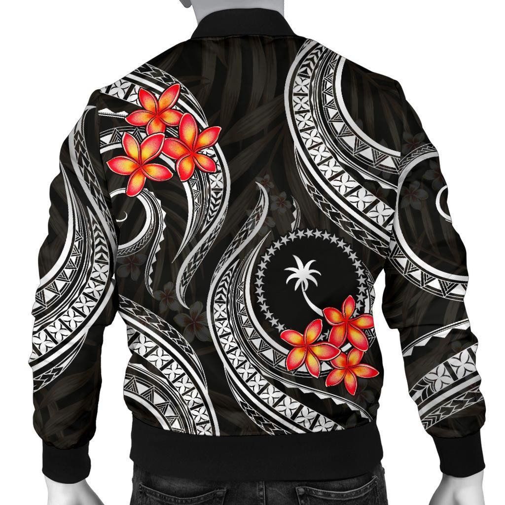 Chuuk-Micronesian-Men-Bomber-Jacket-Black-Plumeria-BN11-Bomber-Jacket-2