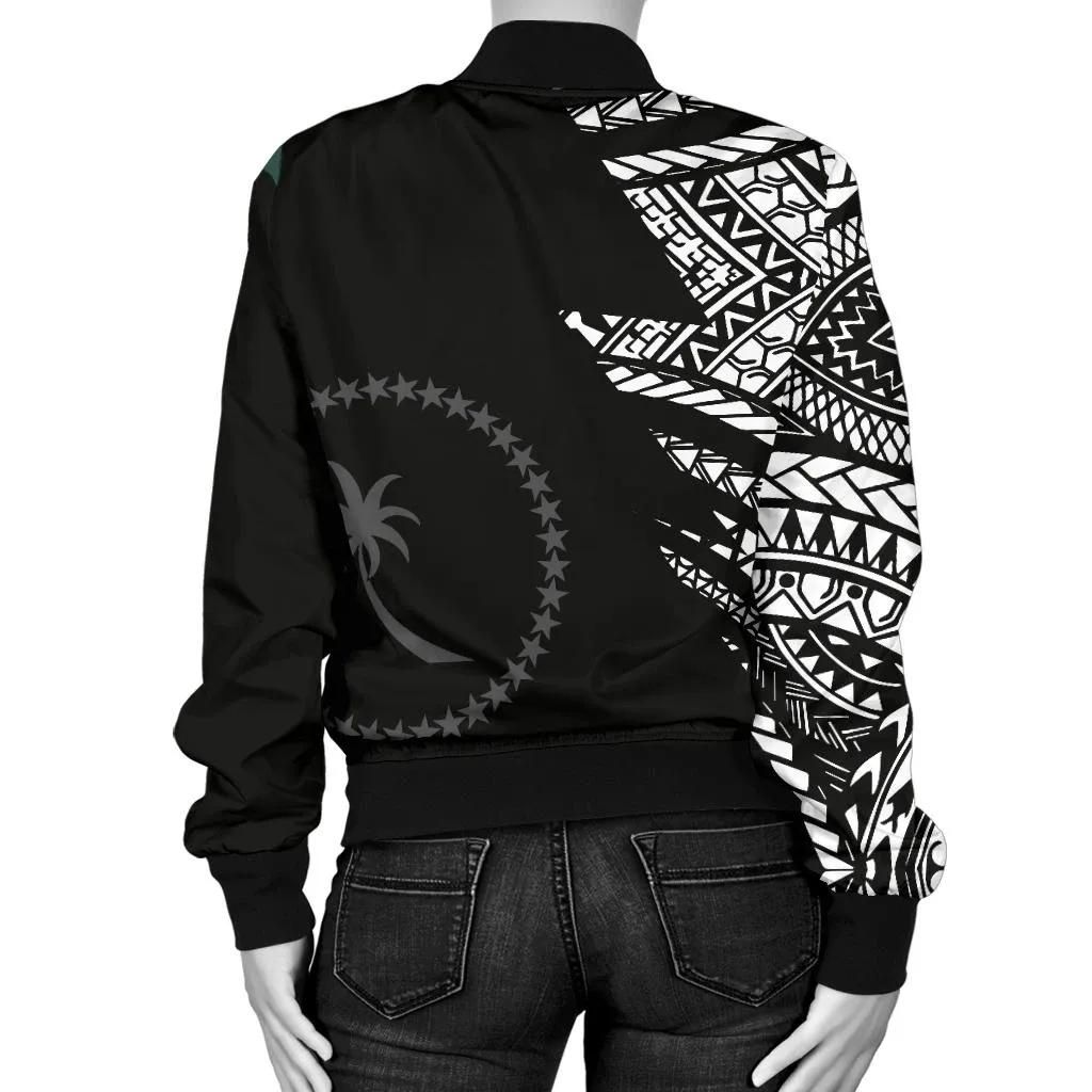 Chuuk-Pattern-Womens-Bomber-Jackets-Black-Style-FSM-BN912-Bomber-Jacket-1