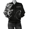 Chuuk Pattern Women's Bomber Jackets - Black Style - FSM - BN912 Bomber Jacket