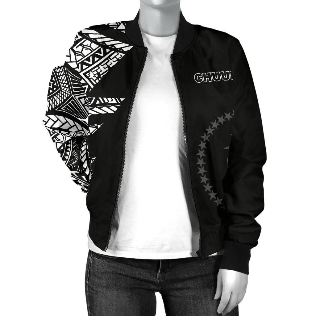 Chuuk-Pattern-Womens-Bomber-Jackets-Black-Style-FSM-BN912-Bomber-Jacket-2