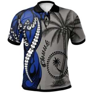 Chuuk Polo Shirt - Classical Coconut Tree - BN29
