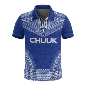 Chuuk Polo Shirt - Polynesian Chief Flag Version - BN10