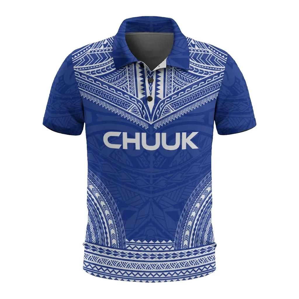 Chuuk Polo Shirt - Polynesian Chief Flag Version - BN10 Chuuk Polo Shirt - Polynesian Chief Flag Version - BN10