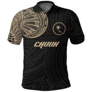Chuuk Polo Shirt Polynesian Tattoo Style A31