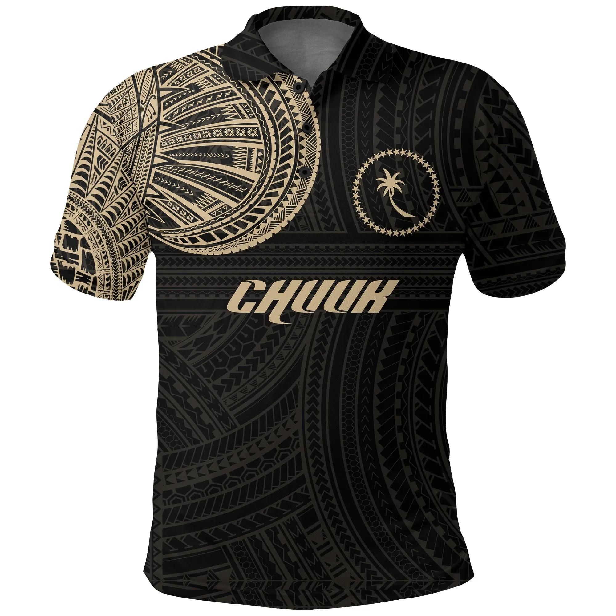 Chuuk Polo Shirt Polynesian Tattoo Style A31 Chuuk Polo Shirt Polynesian Tattoo Style A31