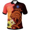 Chuuk Polo Shirt - Tribal Tuna Fish - BN39