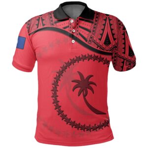 Chuuk Red Polo Shirt A02