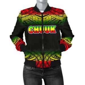 Chuuk Women's Bomber Jacket - Fog Reggae Style - BN09 Bomber Jacket
