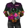 Chuuk Women's Bomber Jacket - Summer Hibiscus - BN15 Bomber Jacket