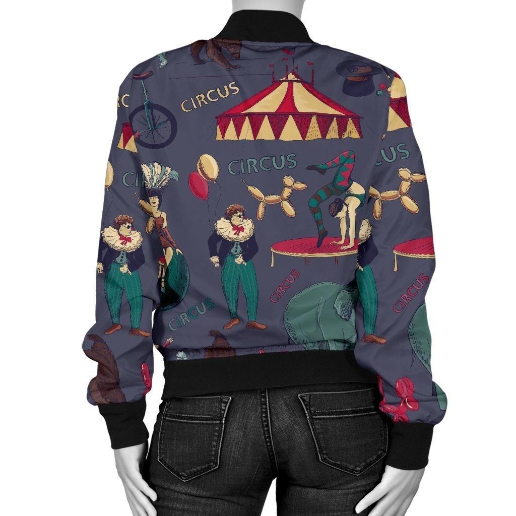 Circus-Print-Pattern-Women-Casual-Bomber-Jacket-2