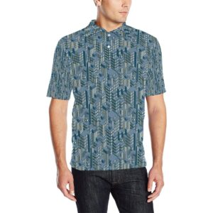 City  Pattern Print Design 01 Men Polo Shirt