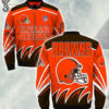 Cleveland Browns Team Nfl All Over Printed Bomber Jacket