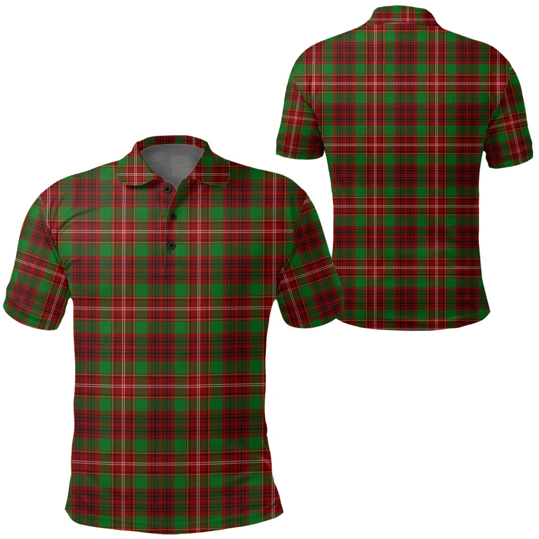 Clothing - Ainslie Tartan Polo Shirt A7 Clothing - Ainslie Tartan Polo Shirt A7