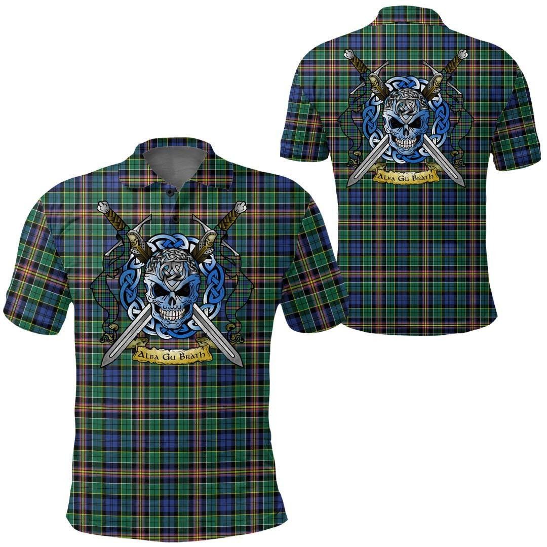 Clothing - Allison Tartan Polo Shirt Celtic Scottish Warrior - Golf Shirt A7 Clothing - Allison Tartan Polo Shirt Celtic Scottish Warrior - Golf Shirt A7