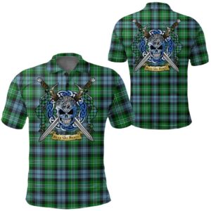 Clothing - Arbuthnot Ancient Tartan Polo Shirt Celtic Scottish Warrior - Golf Shirt A7