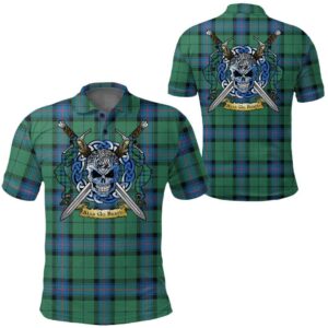 Clothing - Armstrong Ancient Tartan Polo Shirt Celtic Scottish Warrior - Golf Shirt A7