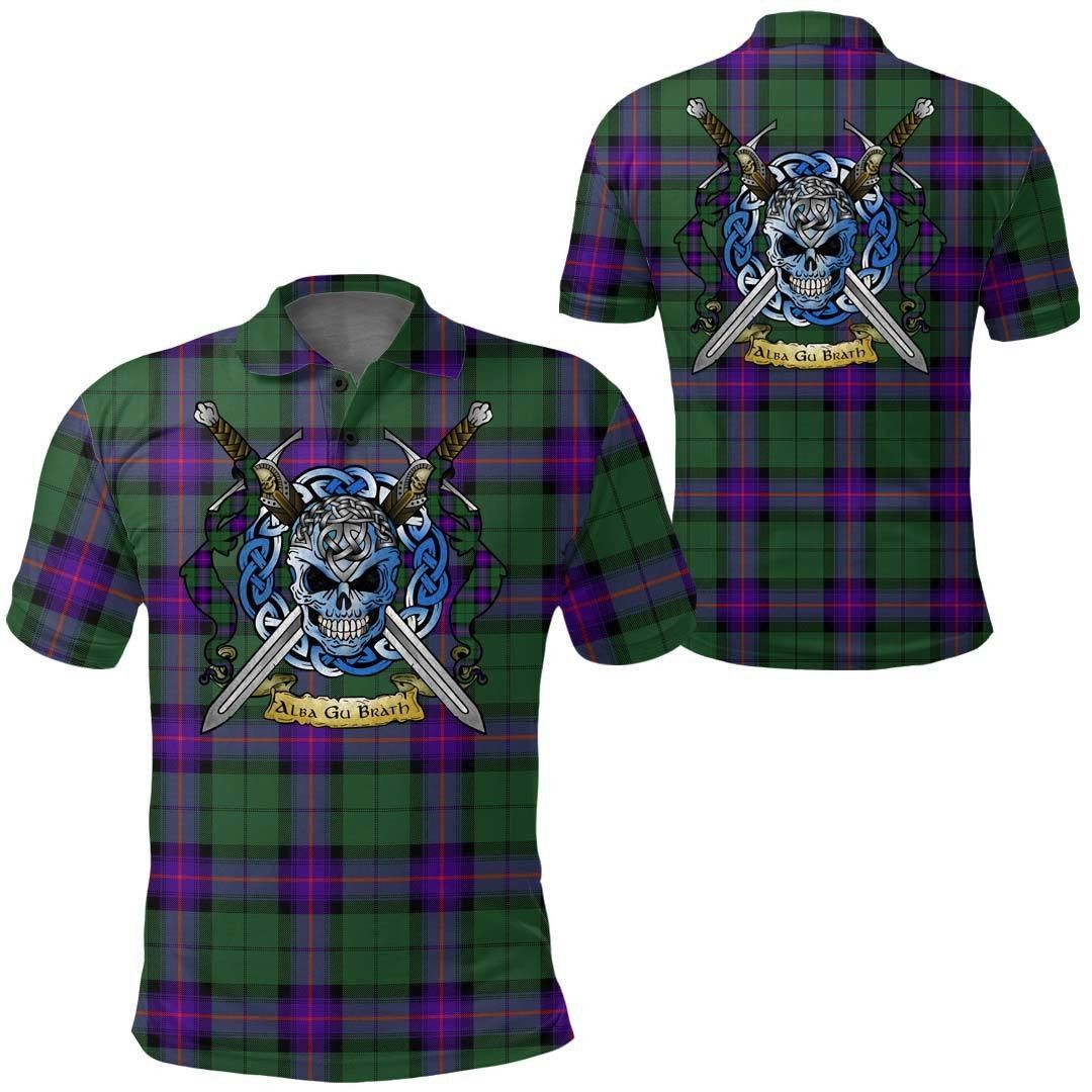 Clothing - Armstrong Modern Tartan Polo Shirt Celtic Scottish Warrior - Golf Shirt A7 Clothing - Armstrong Modern Tartan Polo Shirt Celtic Scottish Warrior - Golf Shirt A7